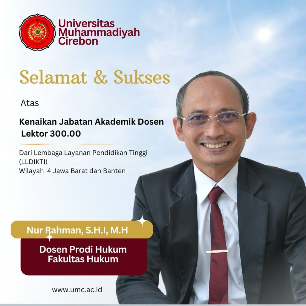 Bismillahirrahmanirrahim Assalamualaikum kawan HukumSelamat Atas Kenaikan Jabatan Akademik Dosen (2)