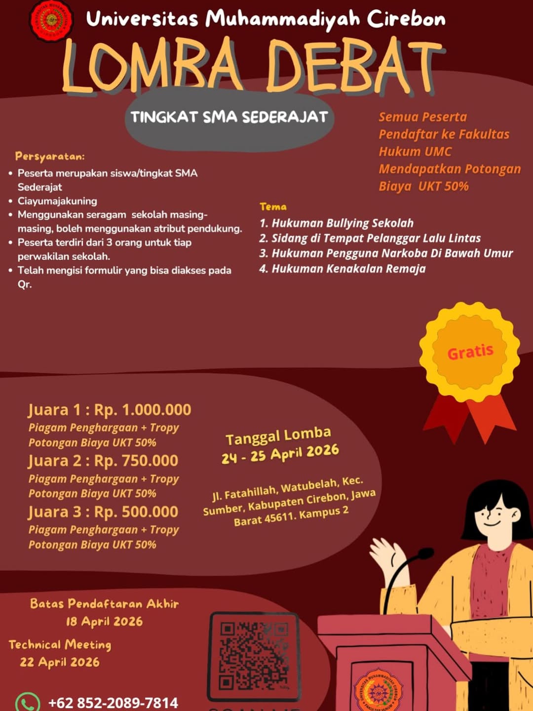 LOMBA DEBAT FH UMC